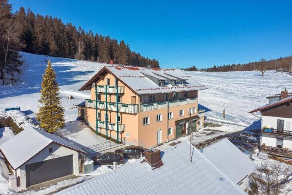 På bildet vises objektet Edelweiß - Appartements & Café som ligger i byen Grün.