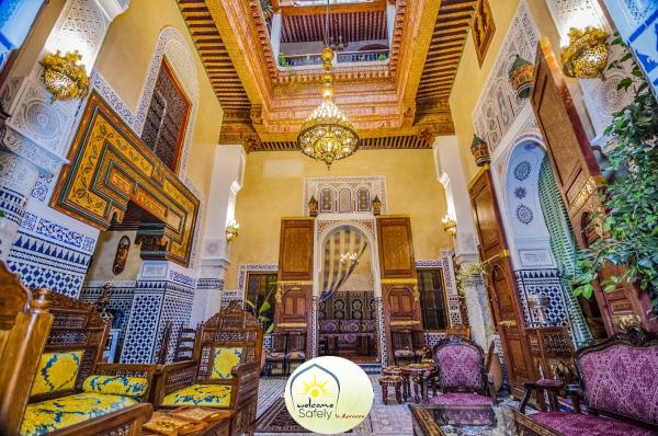 Na fotografii je vidět objekt Riad Mama H&K nacházející se ve městě Meknes.