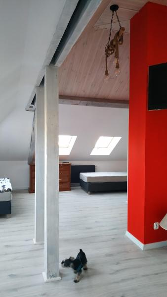 Na foto é possível ver o objeto Apartament Witkacego Czerwony localizado na cidade de Słupsk.