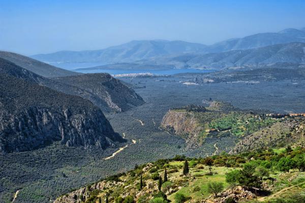 A la foto es mostra l'objecte Hermes Delphi Hotel situat a la ciutat de Delfoi.