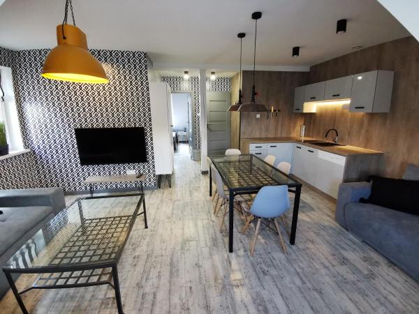 A la foto es mostra l'objecte Apartamenty Majówka situat a la ciutat de Kłodzko.