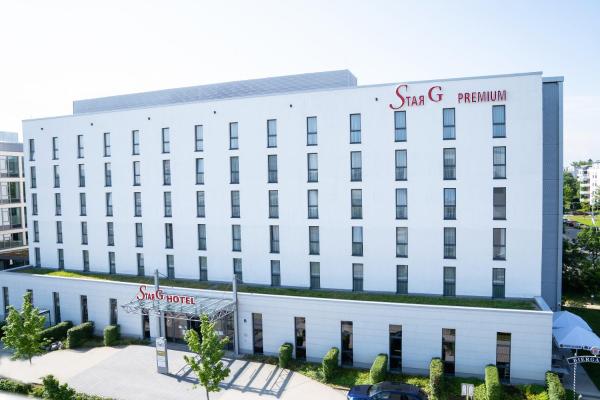 A la foto es mostra l'objecte Star G Hotel Premium München Domagkstraße situat a la ciutat de Munic.