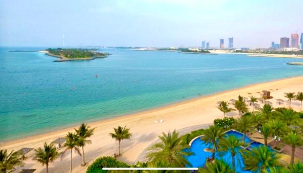 Na fotografii je vidět objekt Luxury - Beachfront - Spacious Shoreline residences - 5 star private beach resort nacházející se ve městě Dubaj.