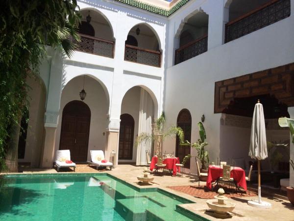 Na fotografii je vidět objekt Riad Shama & Traditions nacházející se ve městě Marakéš.