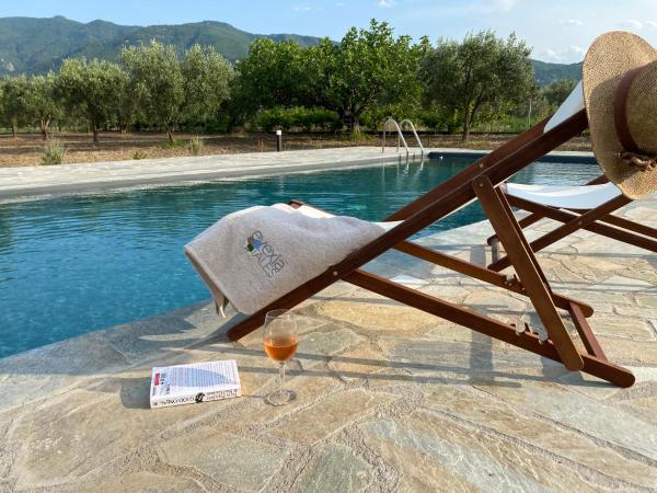 A la foto es mostra l'objecte Villa Eleonas by the Sea with private pool situat a la ciutat de Mólos.
