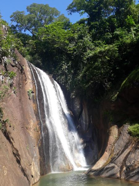 Na fotografii je vidět objekt Eco Parque Cachoeira Moxafongo nacházející se ve městě Santa Leopoldina.