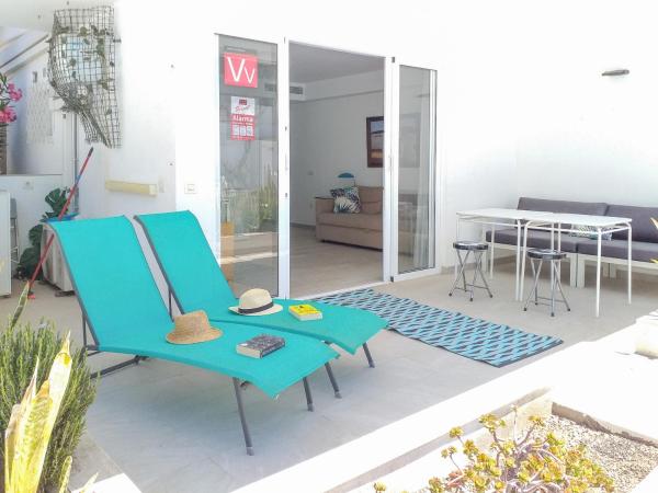 Na fotografii je vidět objekt Apartamento con Terraza y Piscina en Playa del Ing nacházející se ve městě Playa del Inglés.