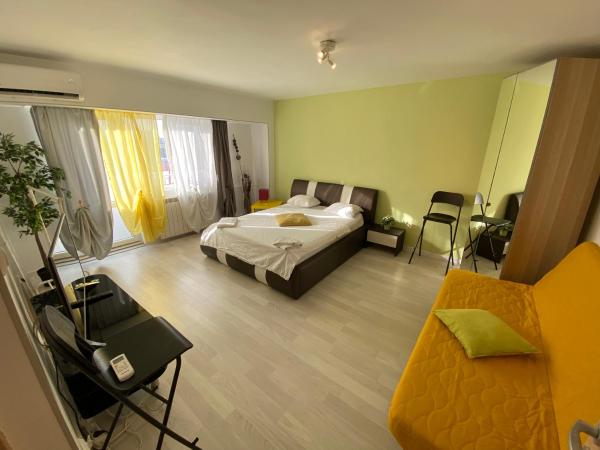 Na zdjęciu widoczny jest obiekt New Green Apartment Studio 1 położony w mieście Bukareszt.