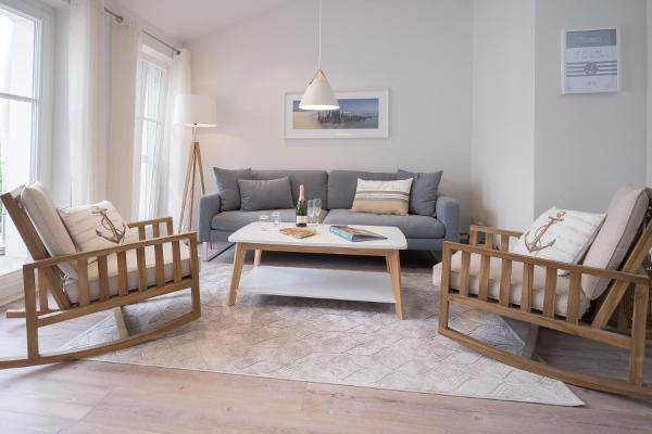 Na fotografii je vidět objekt Ferienwohnung Düne 18 nacházející se ve městě Wustrow.