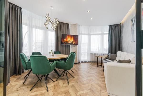 A la foto es mostra l'objecte Pearl 45 Fantastic Design Sea View Apartment situat a la ciutat de Odessa.