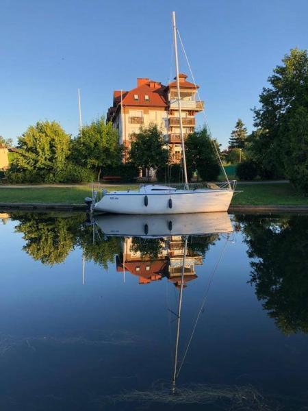 På billedet ses objektet Apartament Mazurski nad Węgorapą beliggende i byen Węgorzewo.