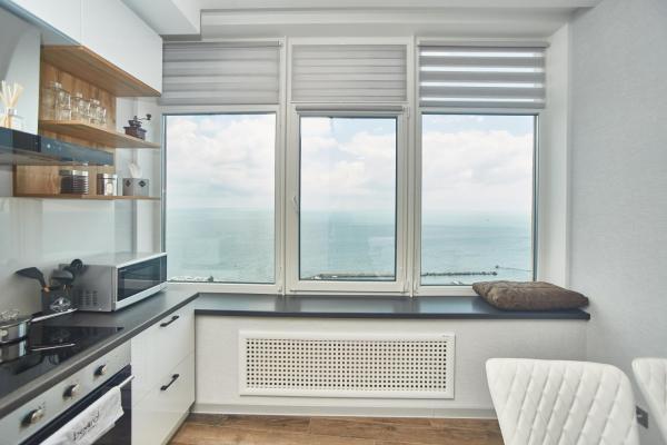 A la foto es mostra l'objecte Board apart hotel situat a la ciutat de Odessa.