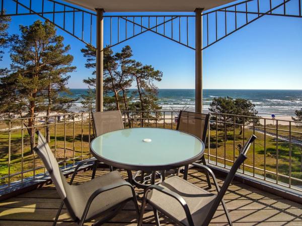 A la foto es mostra l'objecte Strandvillen Binz - 1-Raum-Ferienwohnung mit Meerblick und Balkon SV-763 situat a la ciutat de Binz.
