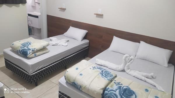 På billedet ses objektet Pousada Quarto completo ar,wi fi e garagem gratuita beliggende i byen Aparecida.