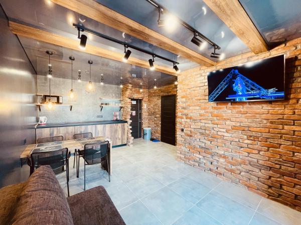 A la foto es mostra l'objecte LOFT в RIVER PARK з джакузі situat a la ciutat de Dnipró.
