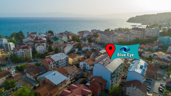 På bildet vises objektet BLUE EYE Ohrid Apartment som ligger i byen Ohrid.