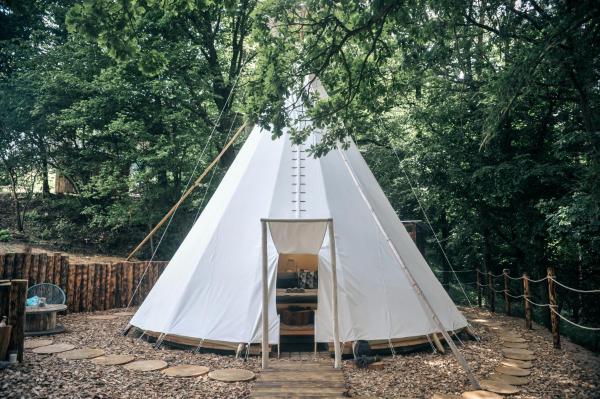 På billedet ses objektet Glamping Nad Meandry beliggende i byen Nenačovice.