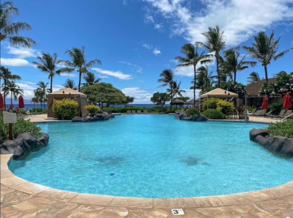 La photo montre l'objet GROUND FLOOR DIRECT ACCESS with private outdoor yard space luxury resort condo situé dans la ville de Lahaina.