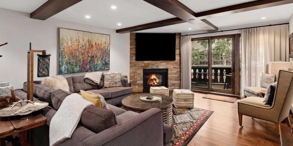 På billedet ses objektet Plaza Lodge #1 condo beliggende i byen Vail.