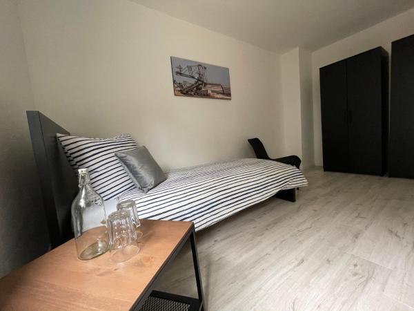 A la foto es mostra l'objecte Modernes Business Apartment für Geschäftsreisende, Monteure, Handwerker situat a la ciutat de Neustadt.