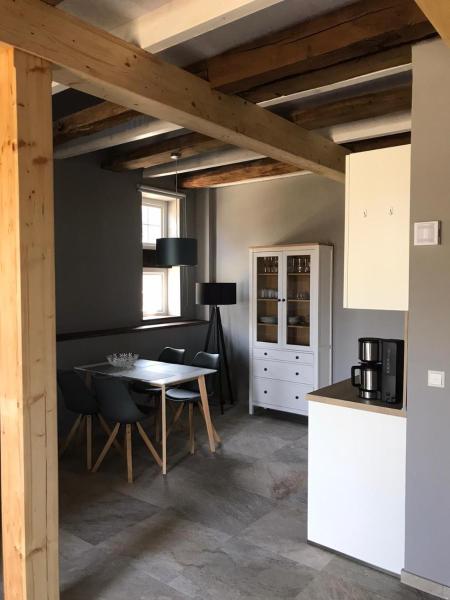照片显示了位于Vörden市的Fachwerk-Maisonette-Wohnung „Am Giebel“物件。