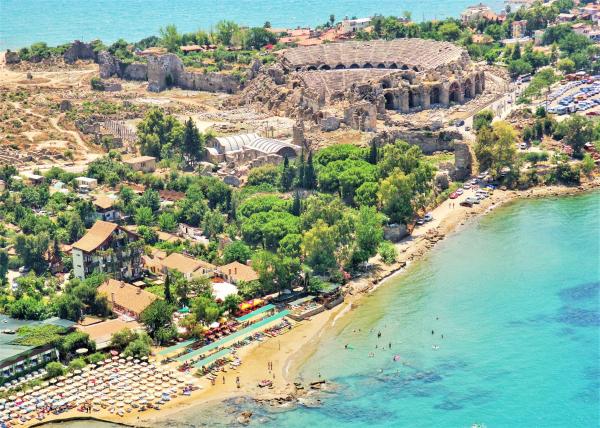 Nella foto è visibile l'oggetto Leda Beach Hotel situato nella città di Side.