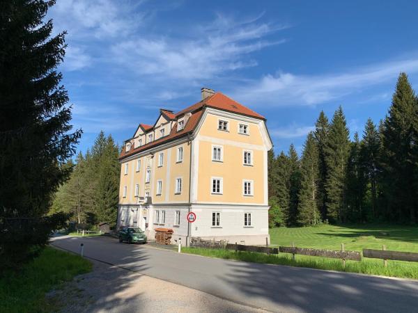 Kuvassa näkyy kohde Schöneben Apartment Zollhaus, joka sijaitsee kaupungissa Schöneben.