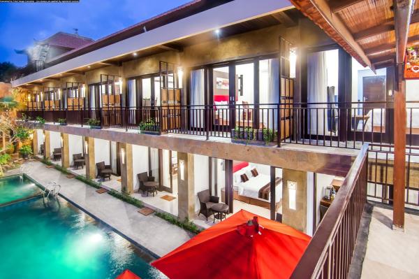 På bildet vises objektet The Swaha Ubud Hotel som ligger i byen Sukawati.