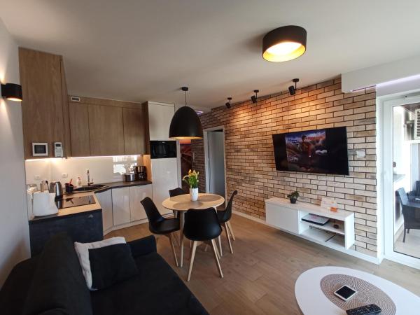 Στη φωτογραφία φαίνεται το αντικείμενο Apartamenty AMBER - Porta Mare - Słoneczne Tarasy που βρίσκεται στην πόλη Dziwnowek.