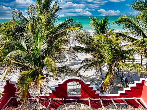 A la foto es mostra l'objecte Beachfront Apartment Hacienda del Cuyo situat a la ciutat de El Cuyo.