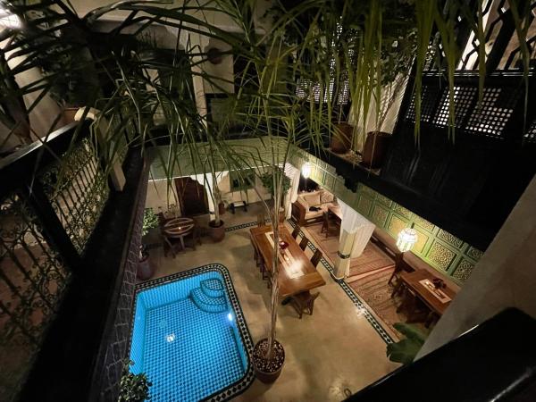 På bildet vises objektet Riad Dalla Santa som ligger i byen Marrakech.