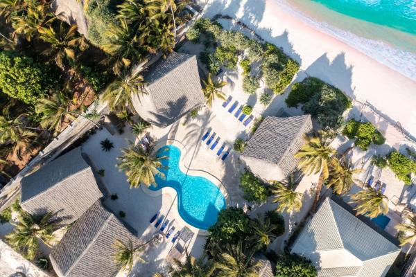 Na foto é possível ver o objeto Marafiki Beach Hotel & SPA localizado na cidade de Matemwe.