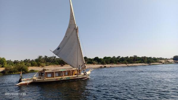 A la foto es mostra l'objecte JJ Jamaica Felucca situat a la ciutat de Aswan.