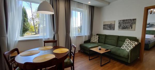 Op de foto is het object Exceptional Pogegen Apartment te zien, gelegen in de stad Pagėgiai.