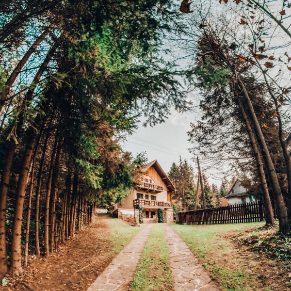 Nella foto è visibile l'oggetto Domek Bogusza situato nella città di Ptaszkowa.