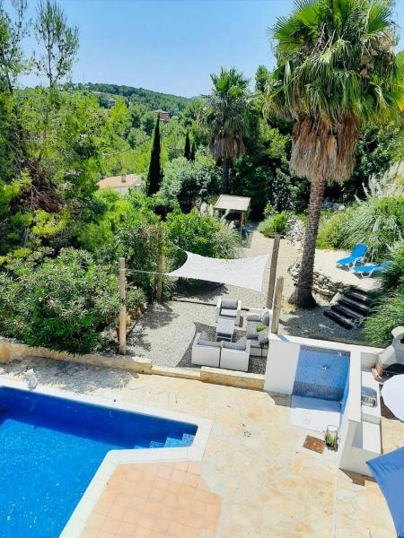 På billedet ses objektet Casa Mallarenga Studio - 4 Pers - Shared Garden en Swimmingpool beliggende i byen Olivella.