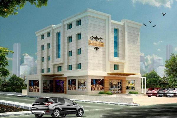 写真にはDholka市にあるHOTEL FLOURISH INTERNATIONALが写っています。