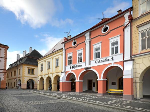 Na foto é possível ver o objeto Penzion U Anděla localizado na cidade de Nemyčeves.