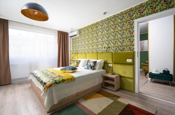 Na zdjęciu widoczny jest obiekt Amazon - DeLuxe One Bedroom położony w mieście Bukareszt.