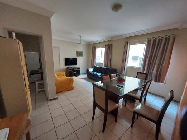 A la foto es mostra l'objecte Lindo apartamento 50 metros da praia do morro, três quartos e duas vagas de garagem situat a la ciutat de Guarapari.