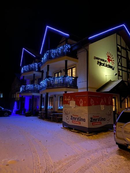På bildet vises objektet Pension Holiday som ligger i byen Hořejší Vrchlabí.