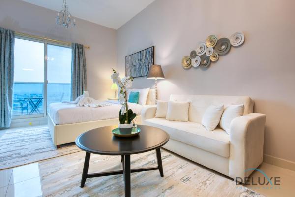 Na fotografii je vidět objekt Serene Studio in Elite Residences 4 Sports City by Deluxe Holiday Homes nacházející se ve městě Dubaj.