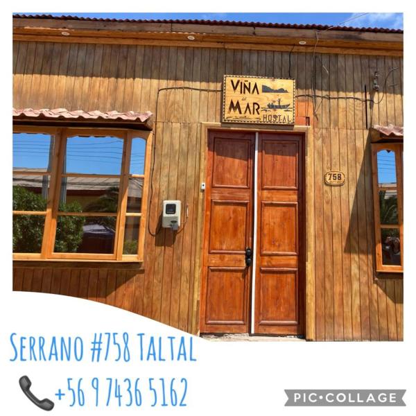 Na fotografii je vidět objekt Hostal Viña Del Mar Taltal nacházející se ve městě Taltal.