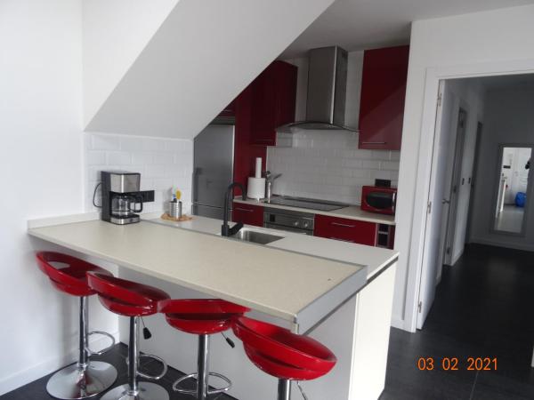 写真にはコンバーロ市にあるApartamentos Casa Muchaが写っています。