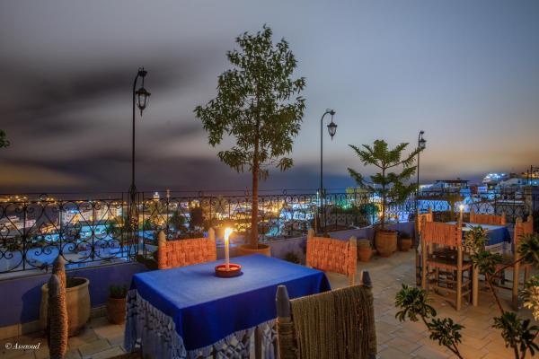 På bildet vises objektet Hotel Dar Mounir som ligger i byen Chefchaouen.