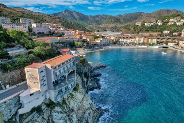 Nella foto è visibile l'oggetto Hotel La Vigie - Face à la mer situato nella città di Cerbère.