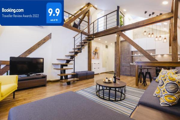 Lea Lux - Stylish Duplex, 5 Min to Danube, 5 Guests, Belgrad