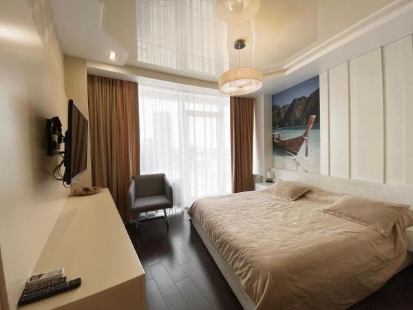 A la foto es mostra l'objecte Most City Center Studio Apartment situat a la ciutat de Dnipró.
