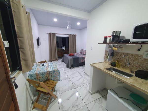 The photo shows the Flat da Praia de Tarituba 1 located in the city of Paraty.