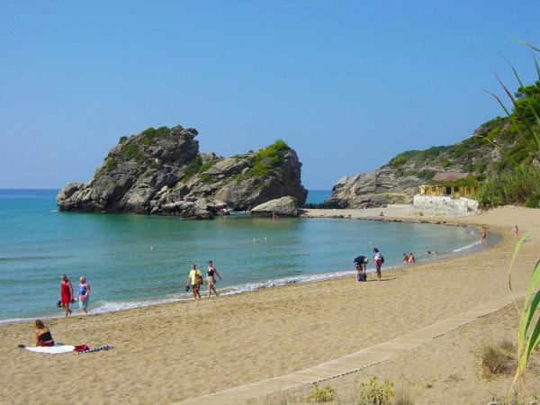 Na fotografii je vidět objekt Villa Takis on Pelekas beach, Apartment B with sea view nacházející se ve městě Kontogialos.